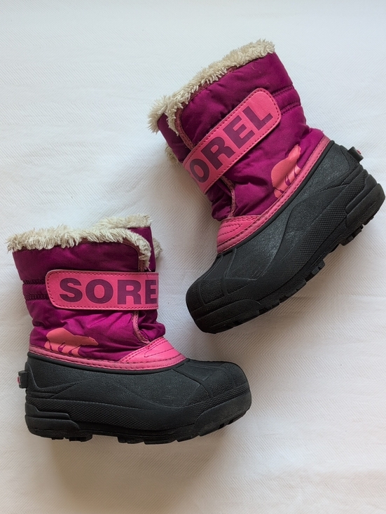 Sorel Other - Sorel Kids Snow Commander Waterproof Winter Boots Pink Black Size 10